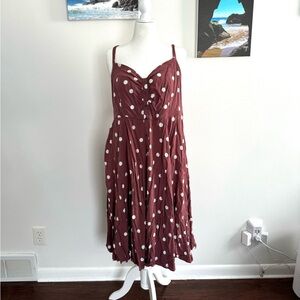 Torrid Polka Dot Midi Dress